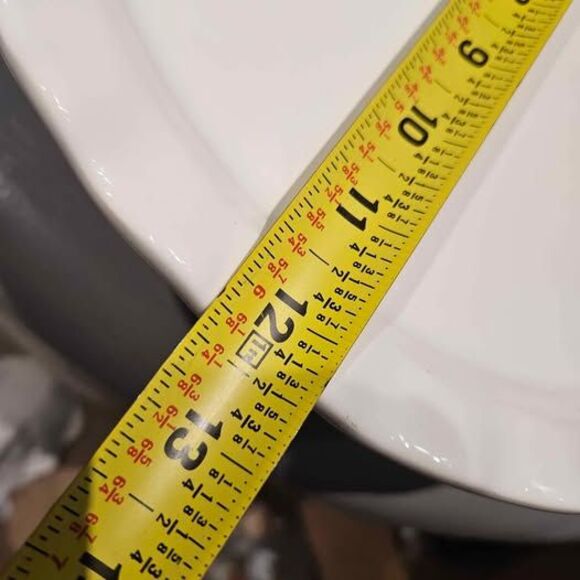 Ceramic White Scalloped Edge Cake Stand Portugal Ceriart 12" x 4" - Picture 5 of 6